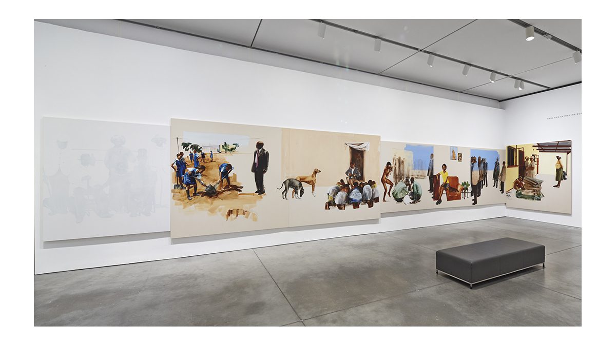 Meleko Mokgosi - Democratic Intuition at Gagosian Britannia Street London 2020