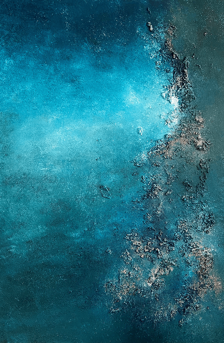 Iris Stella Sky falls on the southern hemisphere, 2020 Sand and acrylics on canvas 92 cm x 61 cm © The Artist