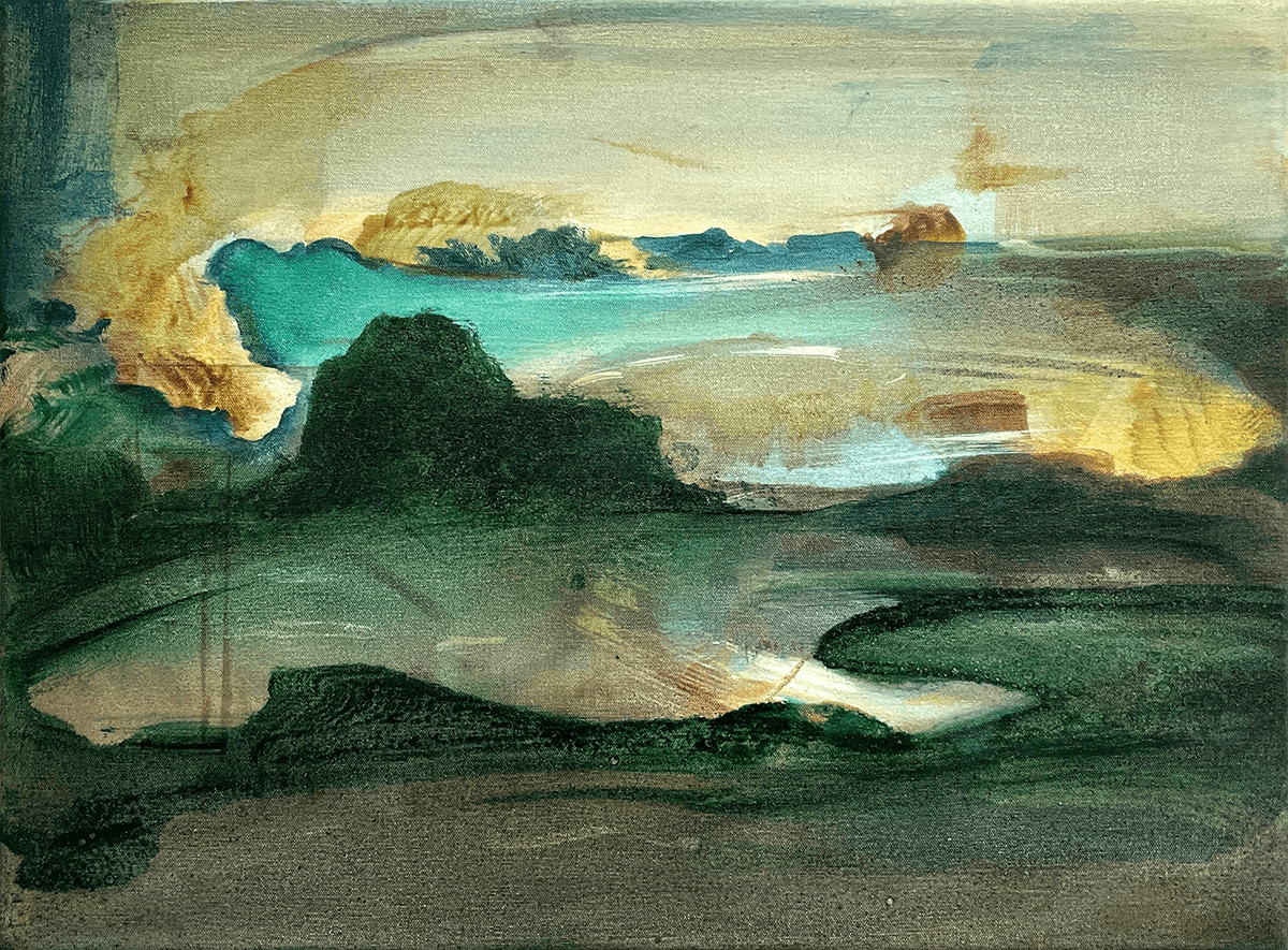 Jan Valik Unfolding Horizon, 2020 oil on canvas 30 cm x 40 cm © The Artist