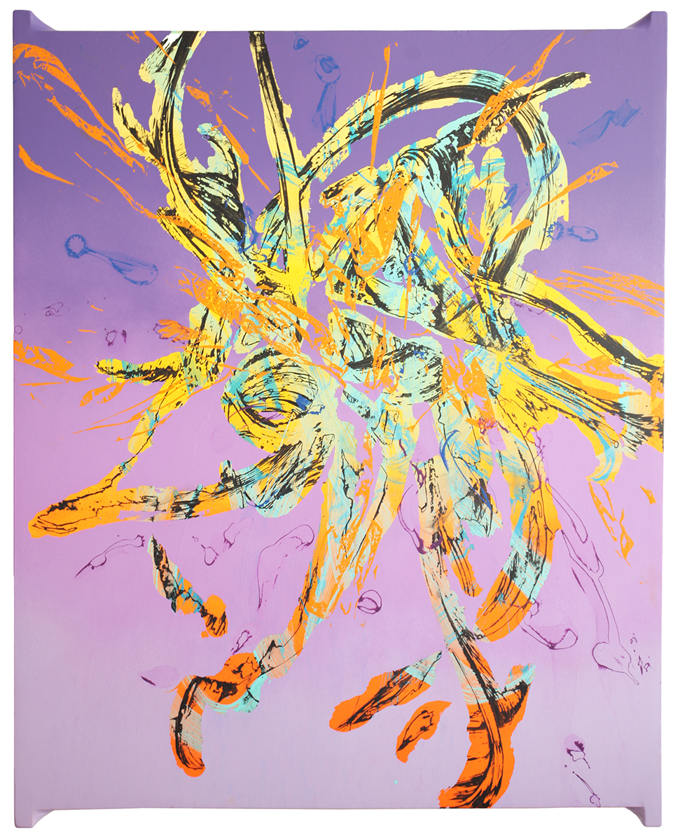 Federico Vecchi 40219, 2019 Mixed media on canvas 100 in x 80 in © The Artist