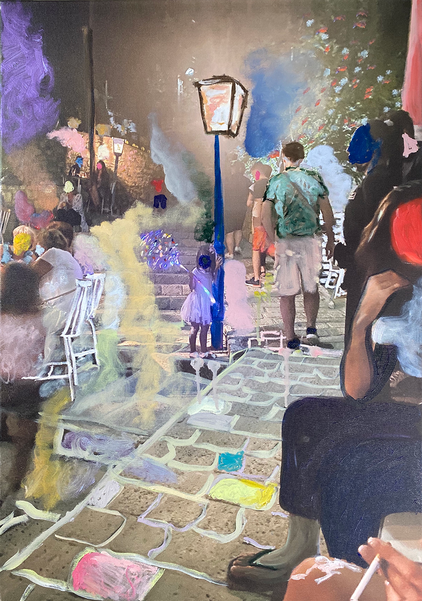 Eleni Simoni Covid Auras, 2020 Mixed Media 60 x 84 cm , 23.4 x 33.1 inches © The Artist