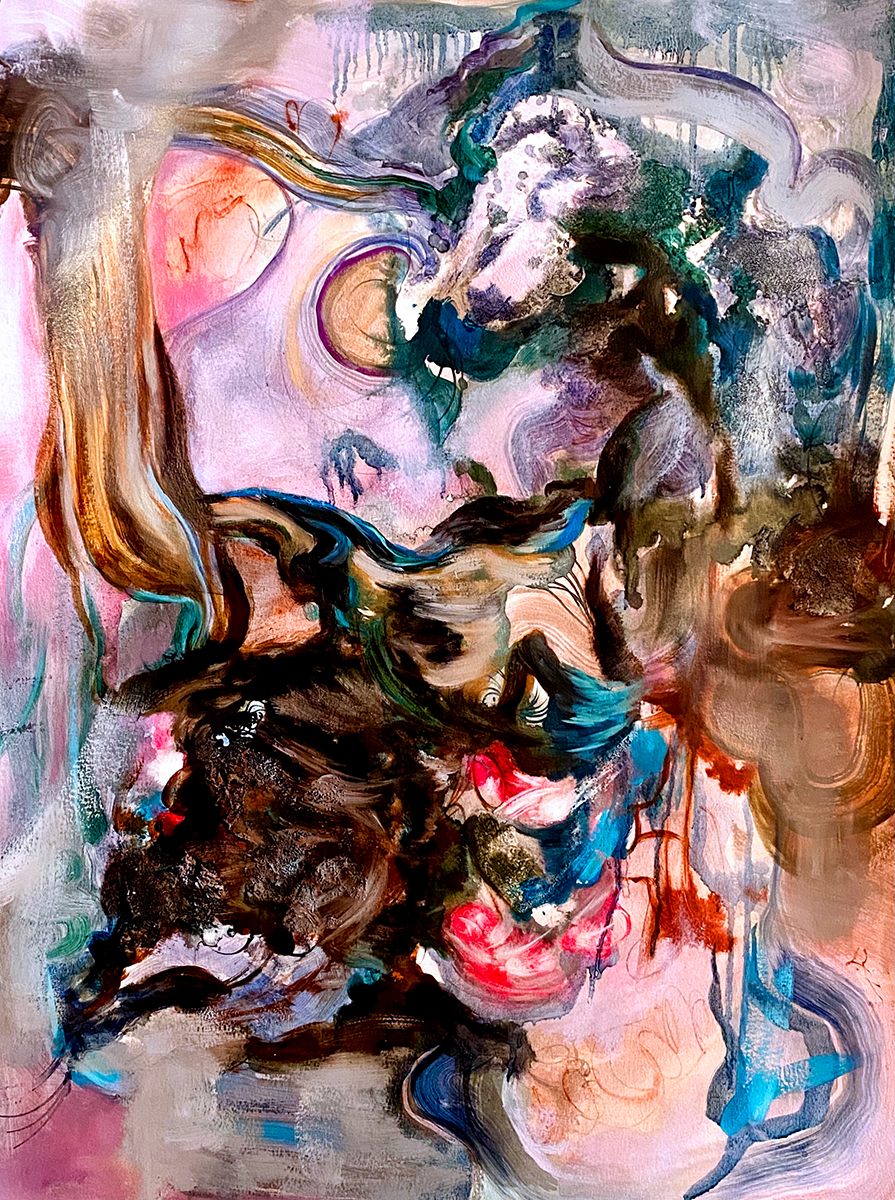 Cristina Rago Dissolving Fathoms, 2020 Mixed Media on Paper 24 in x 30 in © The Artist