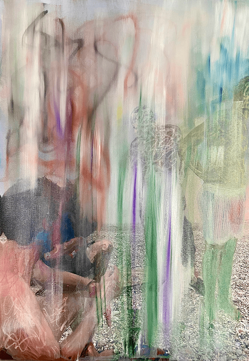 Eleni Simoni The End of the World, 2020 Mixed Media 60 x 84 cm, 23.4 x 33.1 inches © The Artist