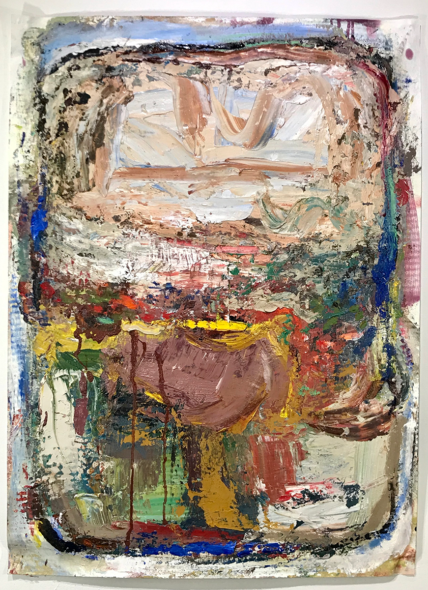 Kathleen Shaver Small Painting 91C, 2020 oil on Evolon paper 30 in x 22 in © The Artist