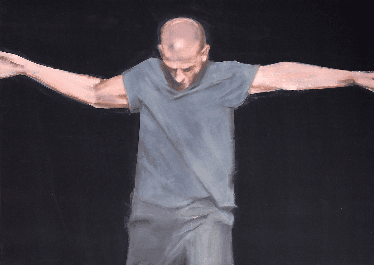 Patrick Vandecasteele Man, 2020 Oil on canvas 100 x 65 cm © The Artist